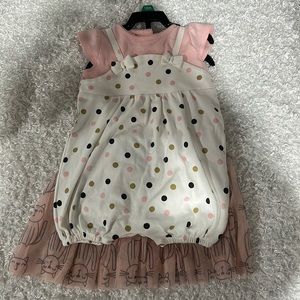 Baby outfit set dress and Romper